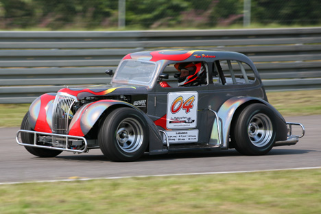 Flemming Nymark's arbejds plads ved Grand Prix'et på Jyllands-Ringen.